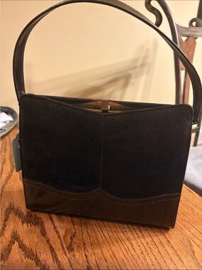 Naturalizer  Brown Suede Shoulder Bag